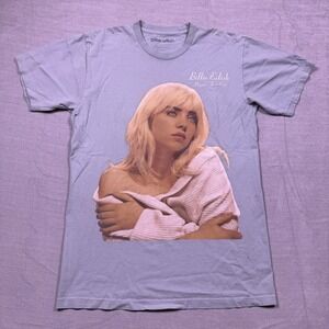 Billie Eilish Happier Than Ever T-Shirt‎ Women's Large Graphic Album Cover Tee